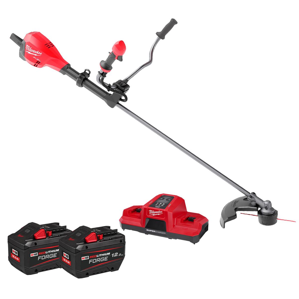 Milwaukee M18F2BCU-122 36V FUEL Brushless Brush Cutter with 2 x 12.0Ah Battery & Charger 4933480861