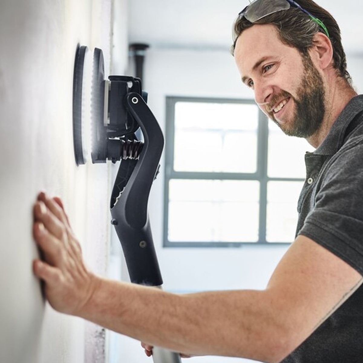 Festool LHS 2 225 EQI-Plus 225mm PLANEX Long Reach Sander 230V GB - 576637 With SYS-AIR M 230V GB Air purifier - 577785