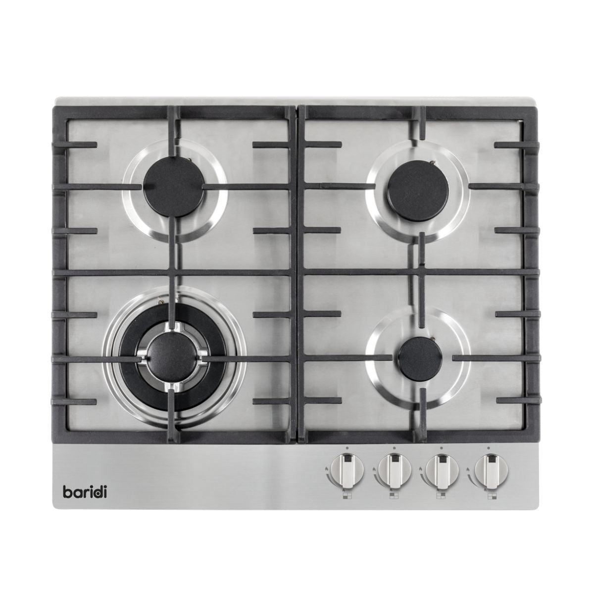 Sealey DH225 Baridi Gas Hob with 4 Cooking Zones 60cm Stainless Steel