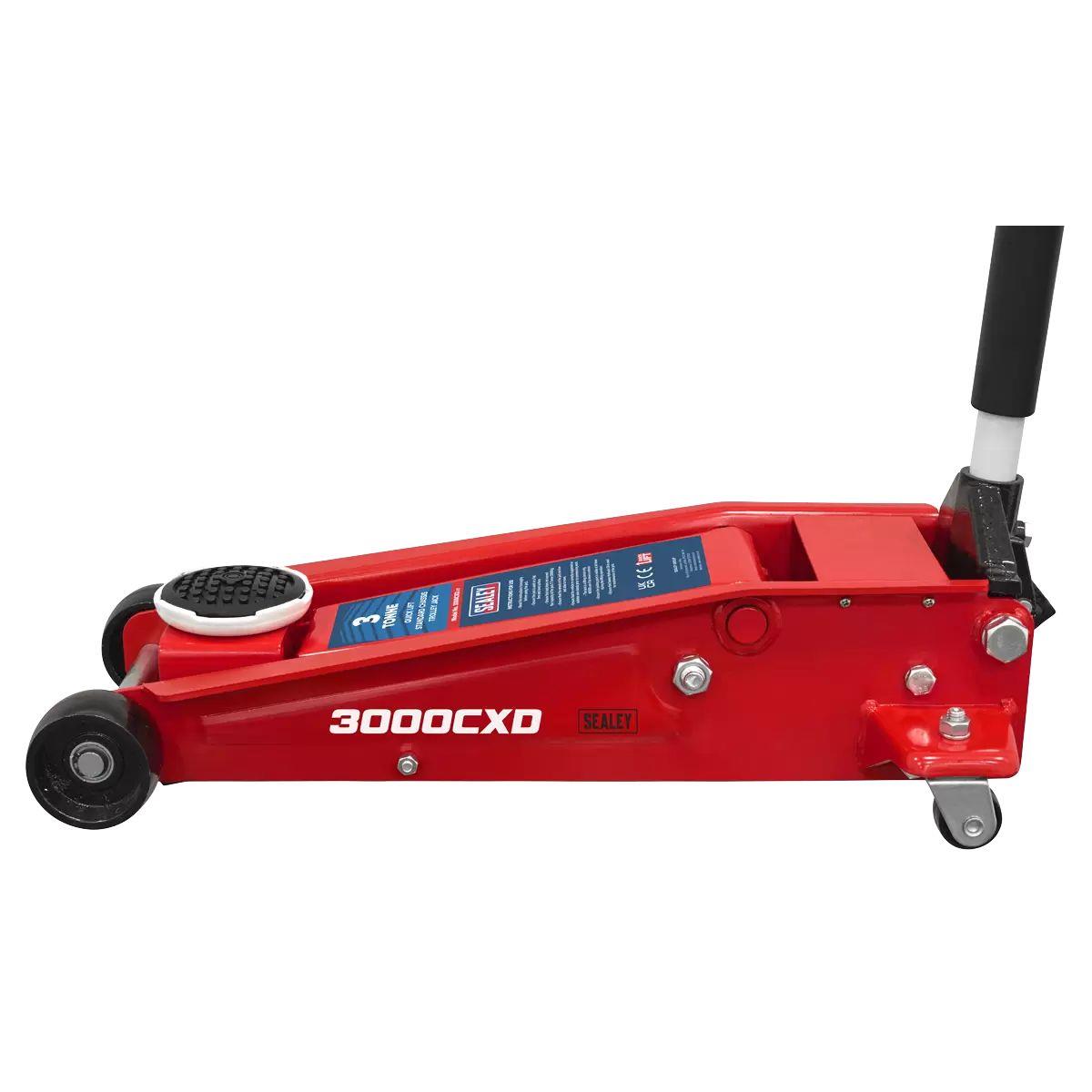 Sealey 3000CXD Trolley Jack 3 Tonne Ton Standard Chassis Car Van Garage
