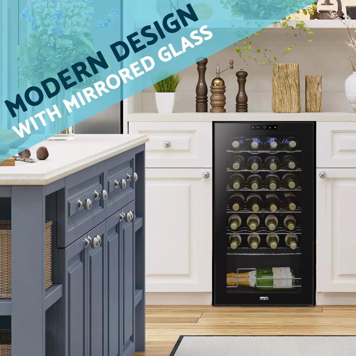 Sealey DH10 Baridi 28 Bottle Tabletop Wine Fridge & Cooler 430 x 450 x 840mm 240V