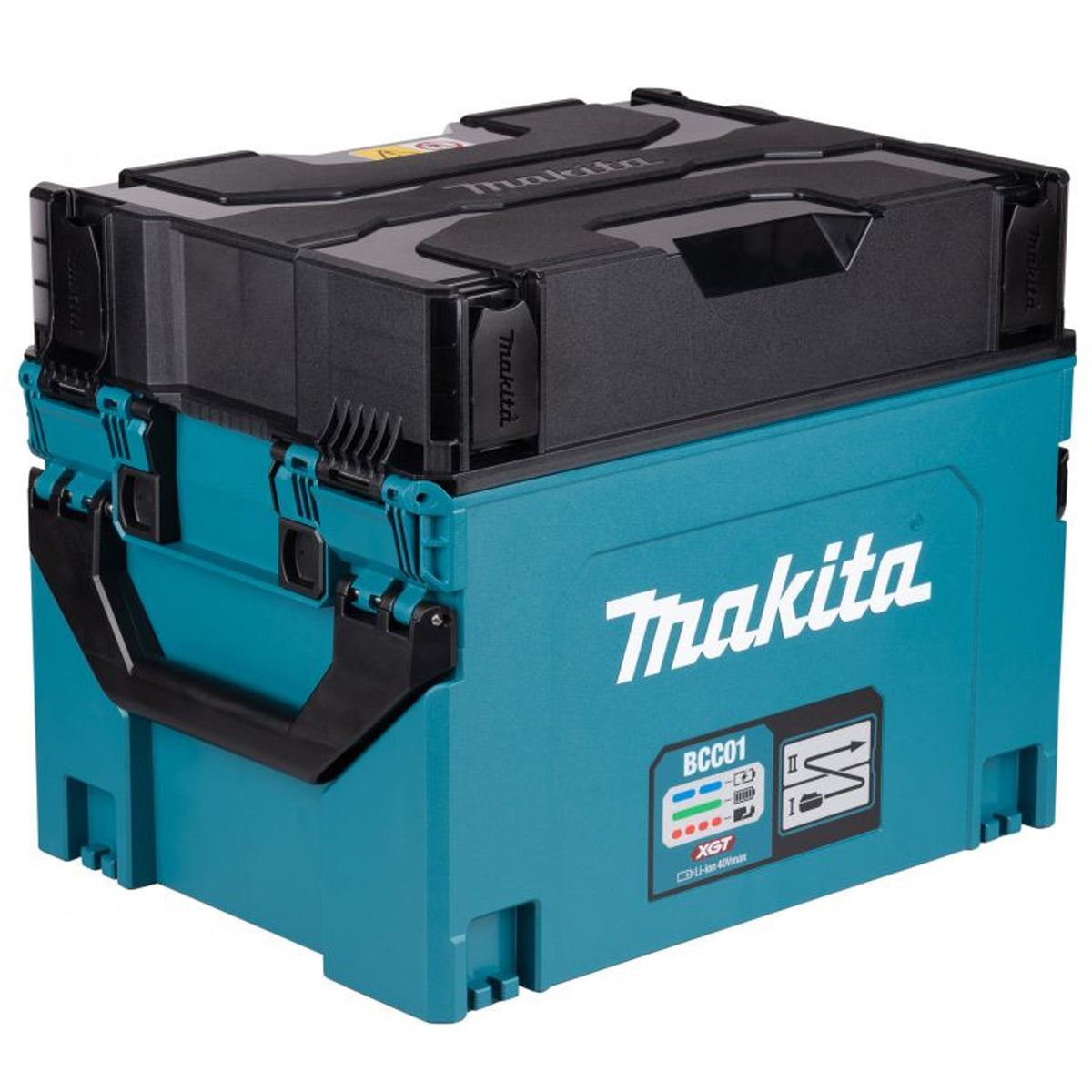 Makita BCC01 40V XGT Battery Charging Makpac Case With 4 x Batteries