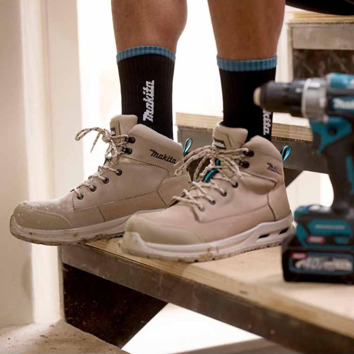 Makita MK503M Origin Work Socks Black - Size 8-12