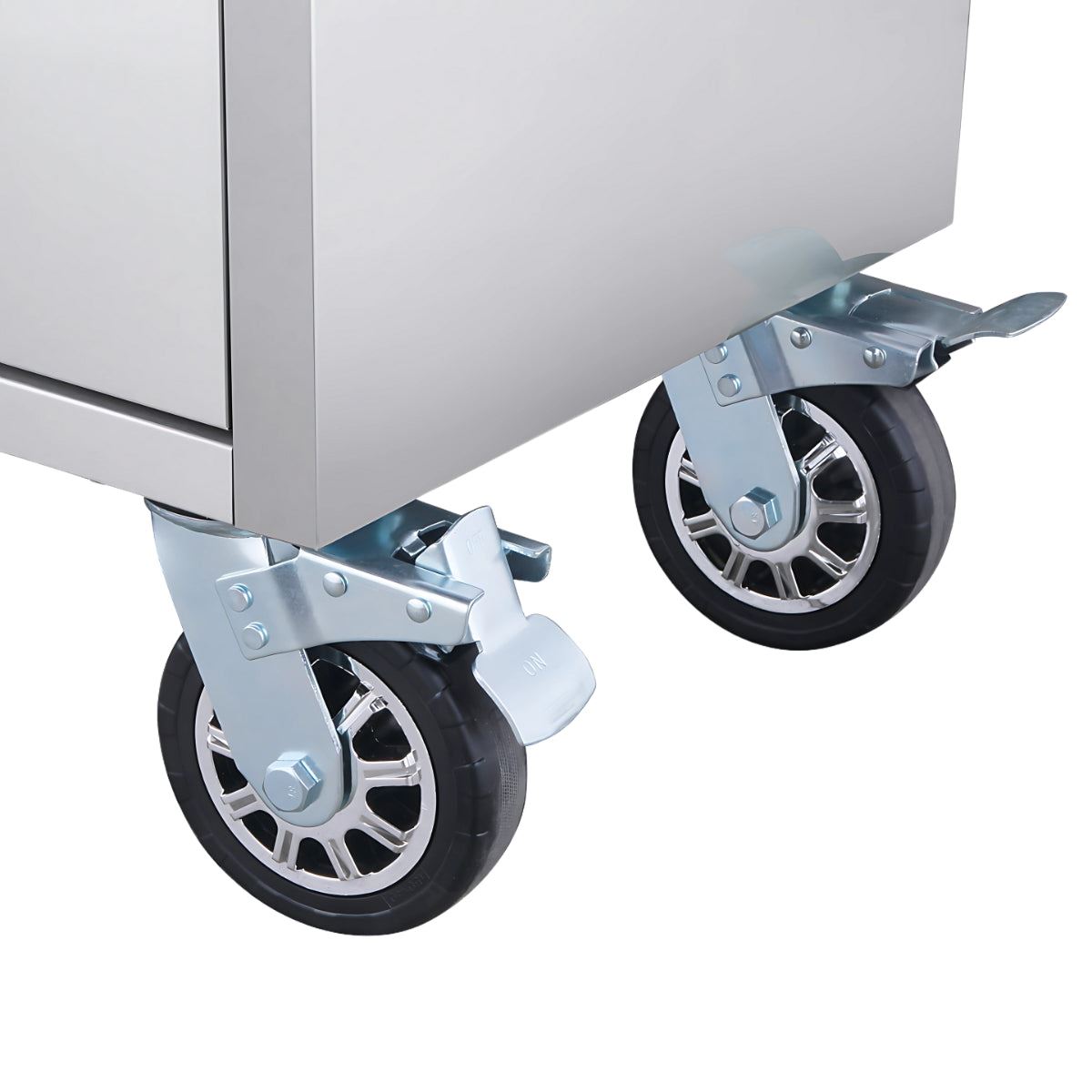 Excel 55inch 10 Drawer Stainless Steel Workbench Roller Tool Chest Cabinet with Pegboard & Tall Cabinet