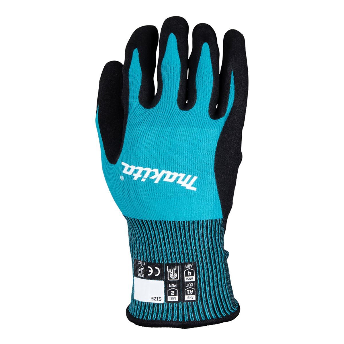 Makita P-84698 Fitknit Cut Level 1 Nitrile Coated Dipped Gloves Size Large