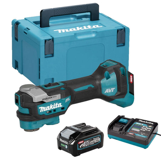 Makita TM001GZ02 40VMax XGT Brushless Cordless Multi Tool with 1 x 4.0Ah Battery Charger & Case