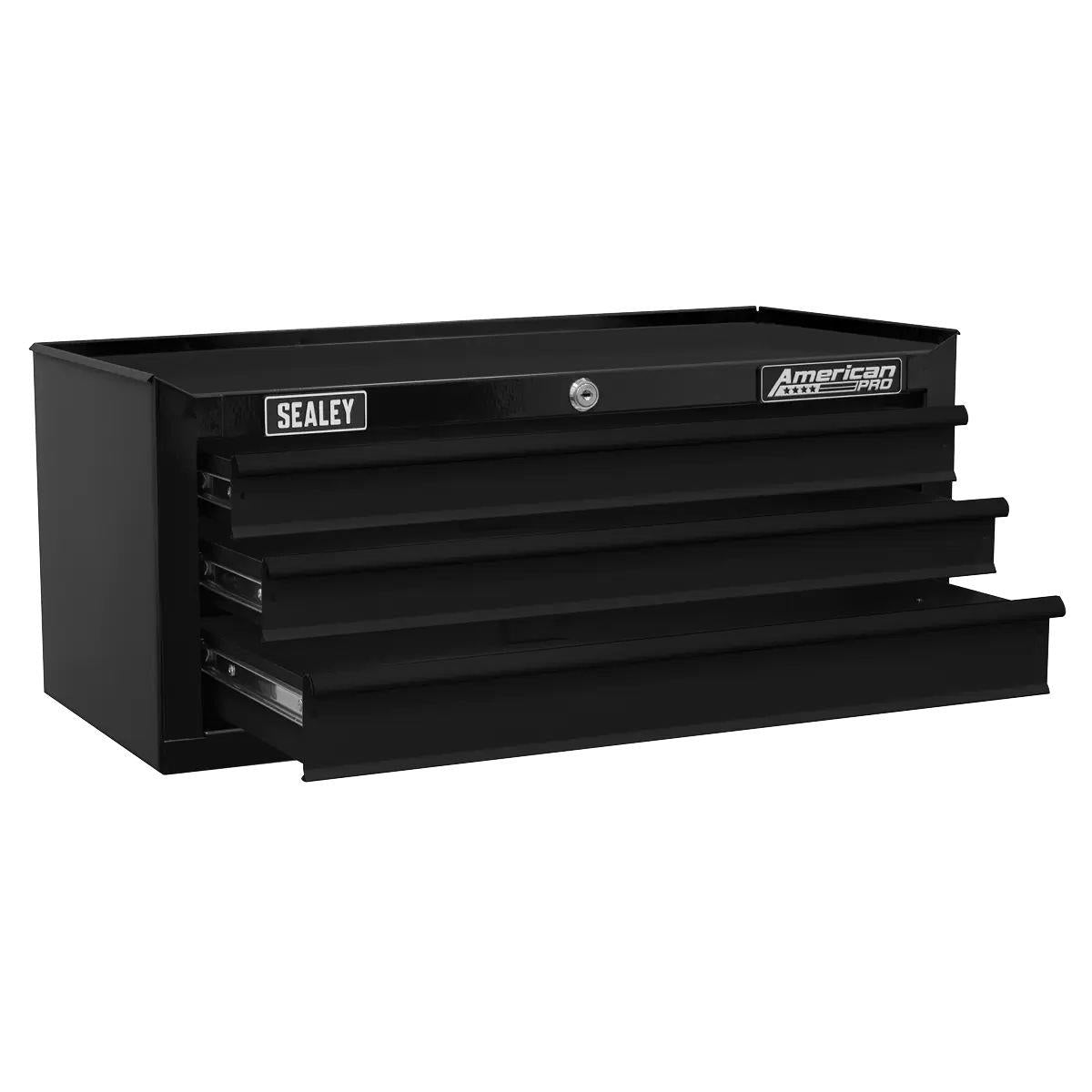Sealey AP22309BK American PRO Mid-Box Tool Chest 3 Drawer Black