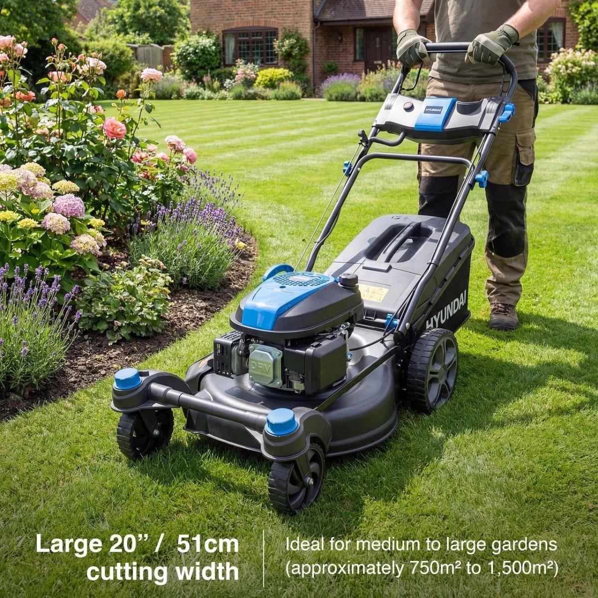 Hyundai HYM20200SPEZX 196cc 51cm Zero Turn Self-Propelled 3-in-1 Petrol Lawnmower
