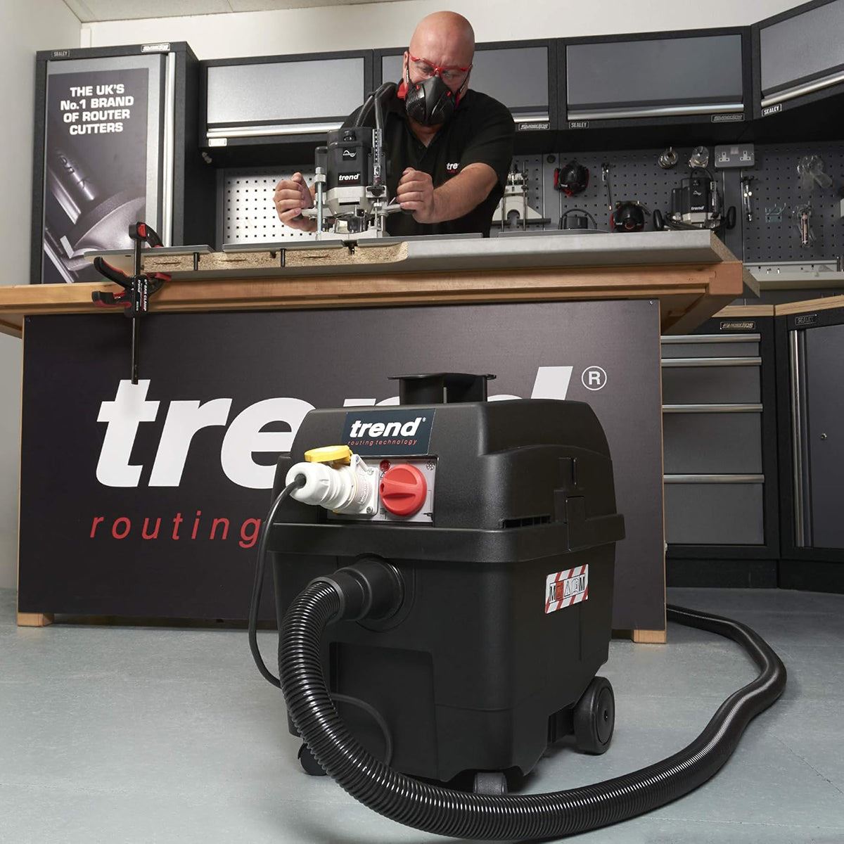 Trend T35AL M-Class Wet & Dry Vacuum Dust Extractor 110V/800W