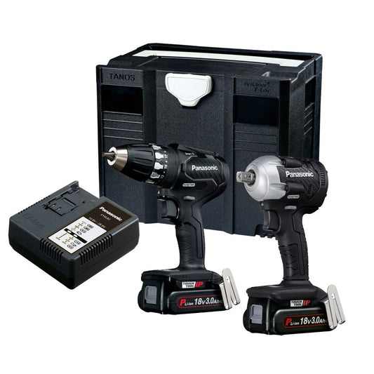 Panasonic PANC242PN EYC242PN2G31 18V Twin Pack 2 x 3.0Ah Li-ion Batteries & Charger With Case