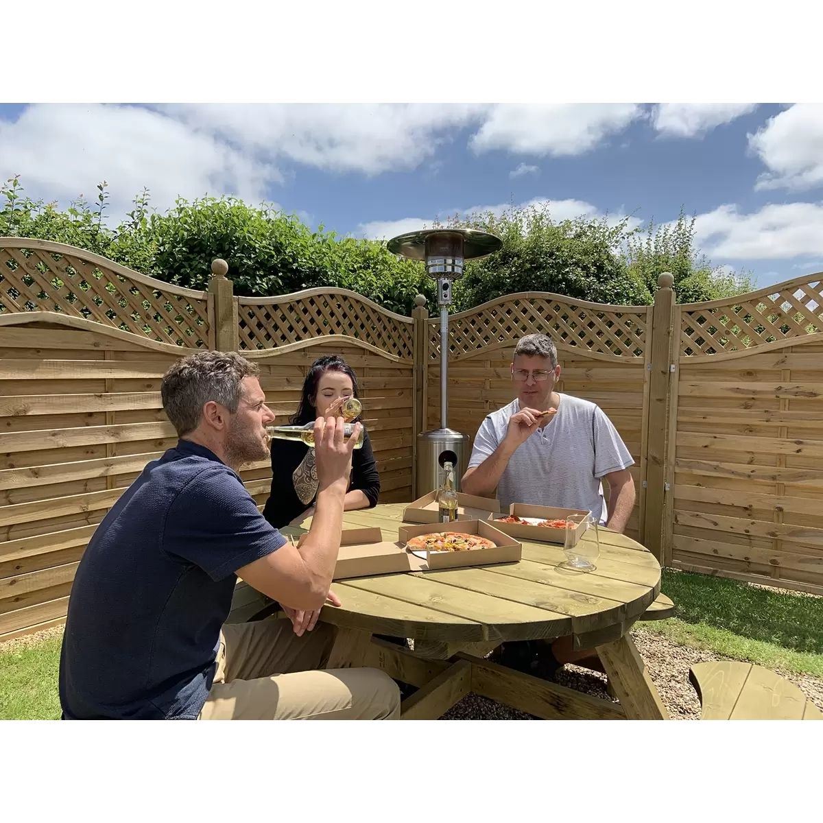 Sealey DG2 Dellonda Commercial & Domestic Outdoor Garden Gas Patio Heater Stainless Steel 13kW