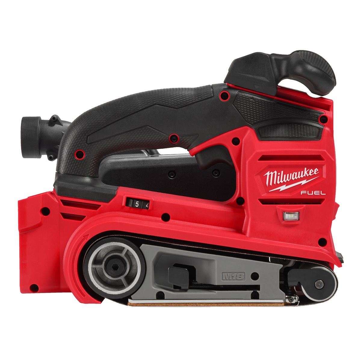 Milwaukee M18FBTS75-552X M18 FUEL 18V Brushless 75mm Belt Sander with 2 x 5.5Ah Battery, Charger & Case 4933479616