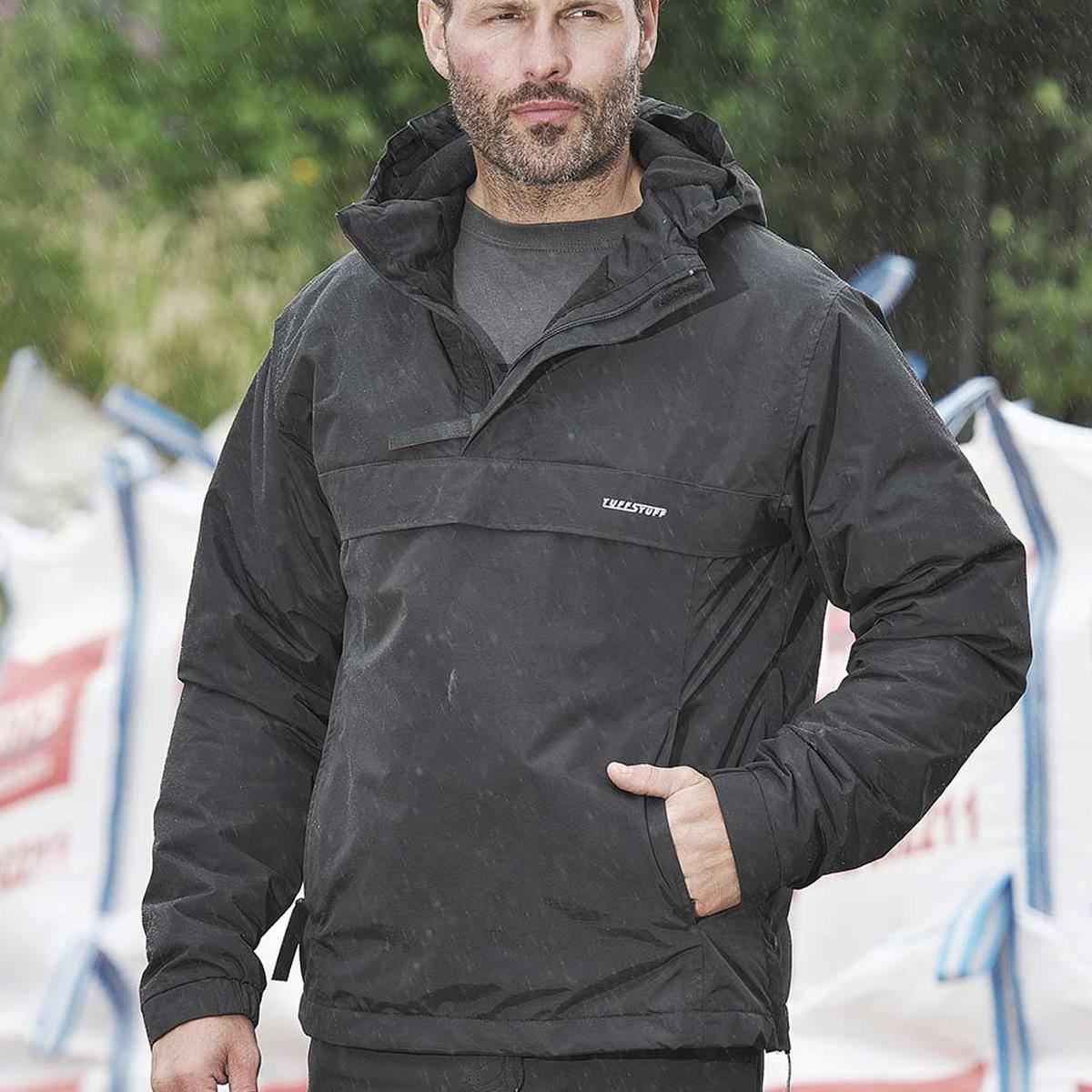 TuffStuff 295 Sutherland Fleece Lined Windbreaker Jacket Black - Size M