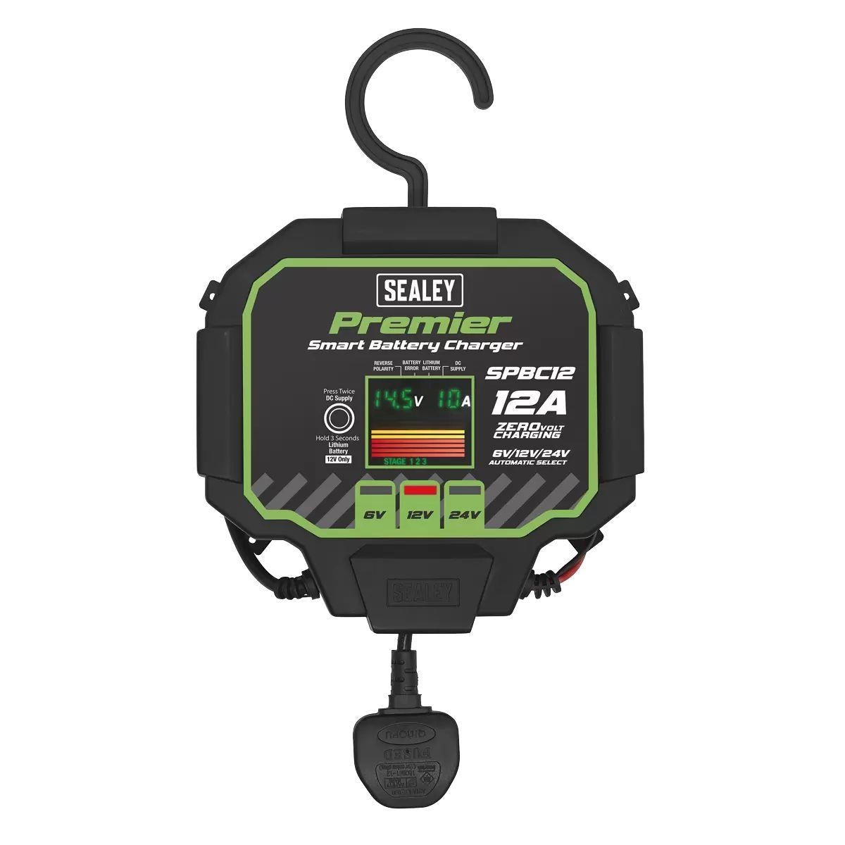 Sealey SPBC12 Premier Fully Automatic Battery Charger & Maintainer 12A