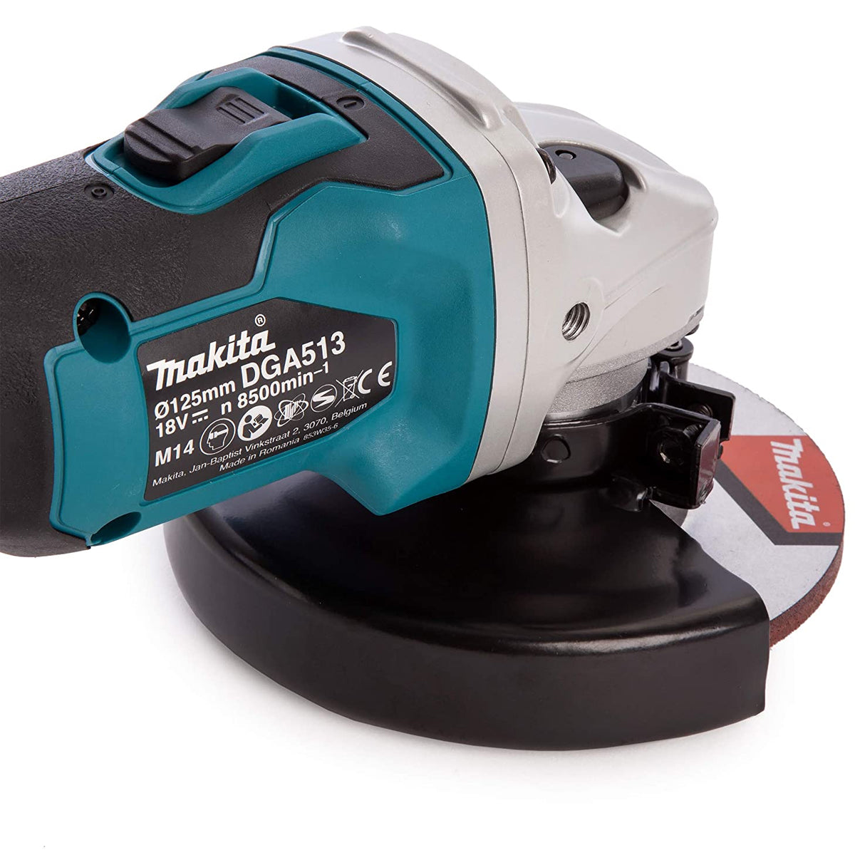 Makita DGA513Z 18V LXT Brushless 125mm Angle Grinder Body with Makpac Type 3 Case