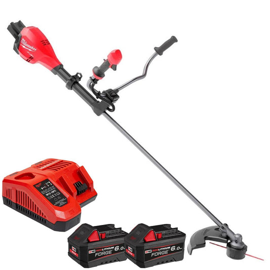 Milwaukee M18F2BCU-0 36V FUEL Brushless Brush Cutter with 2 x 6.0Ah Battery & Charger