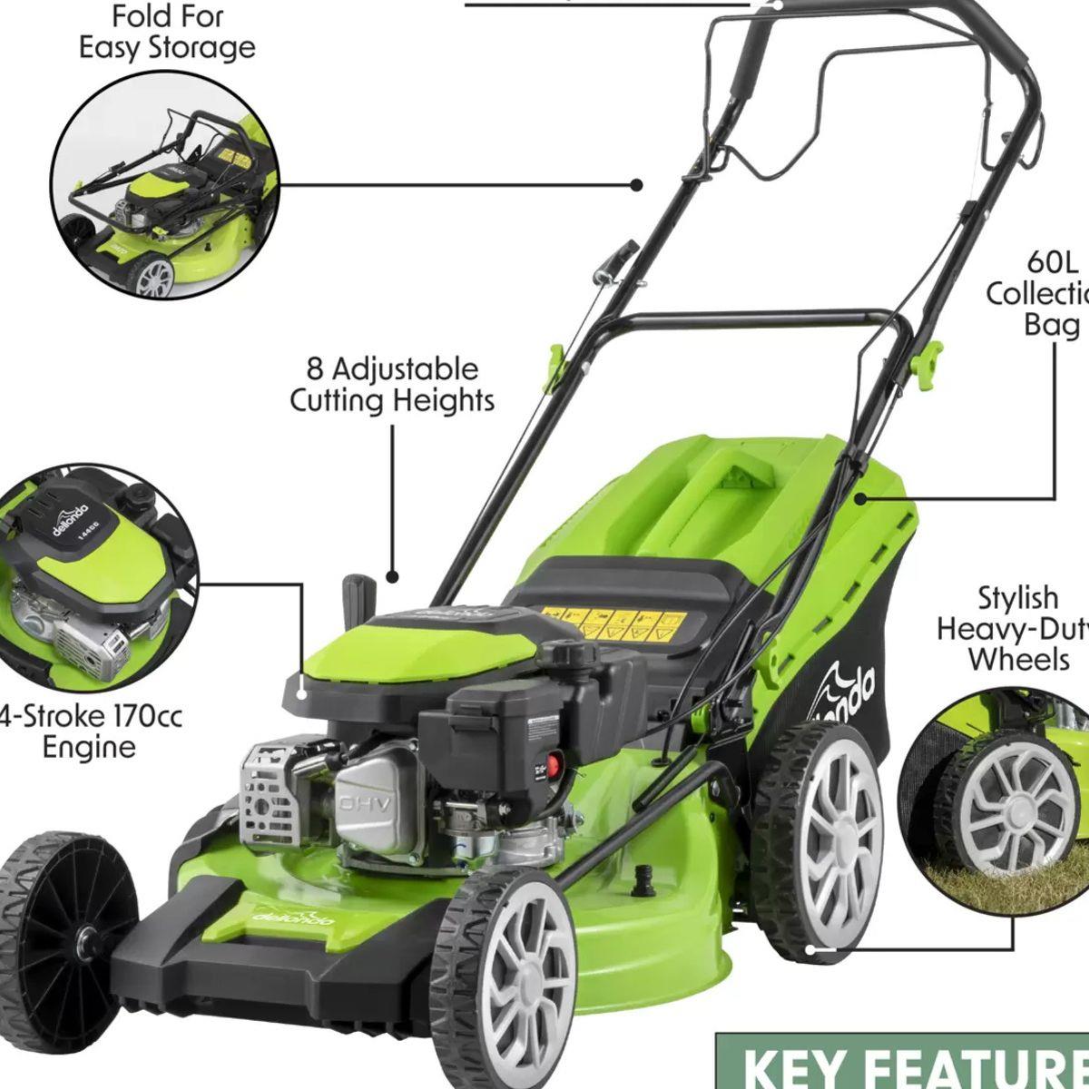 Sealey DG102 Dellonda 4-Stroke Self-Propelled Petrol Lawnmower 20