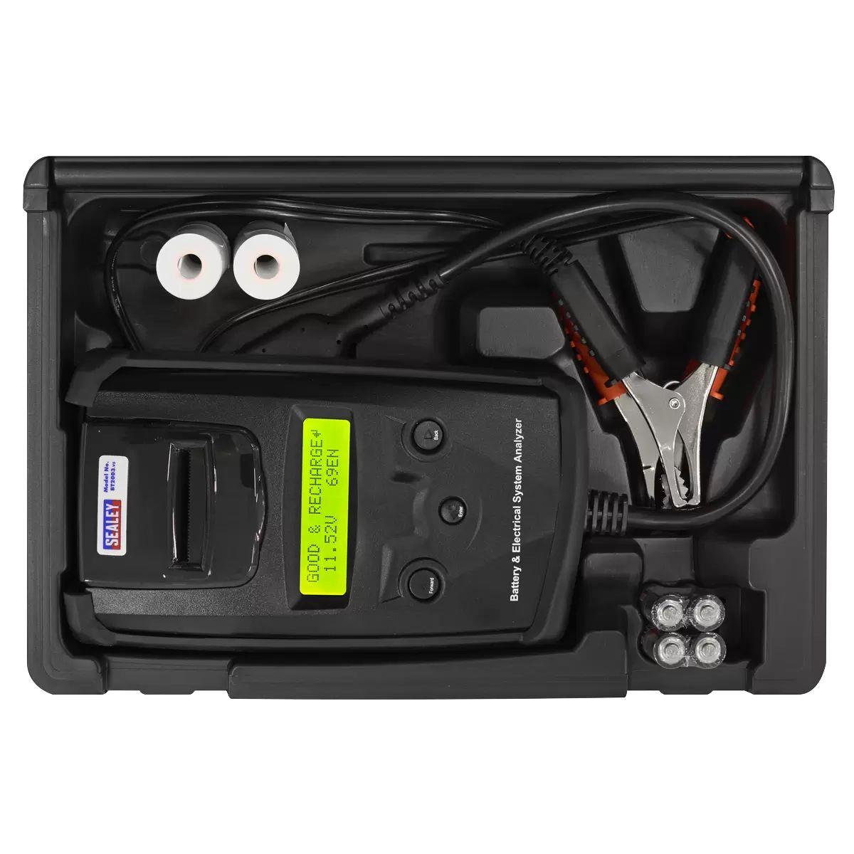 Sealey BT2003 6/12/24V Digital Battery and Alternator Tester with Printer