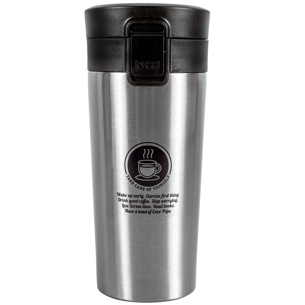 Tools4Trade Stainless Steel Thermal Coffee Mug - Silver (360ml)