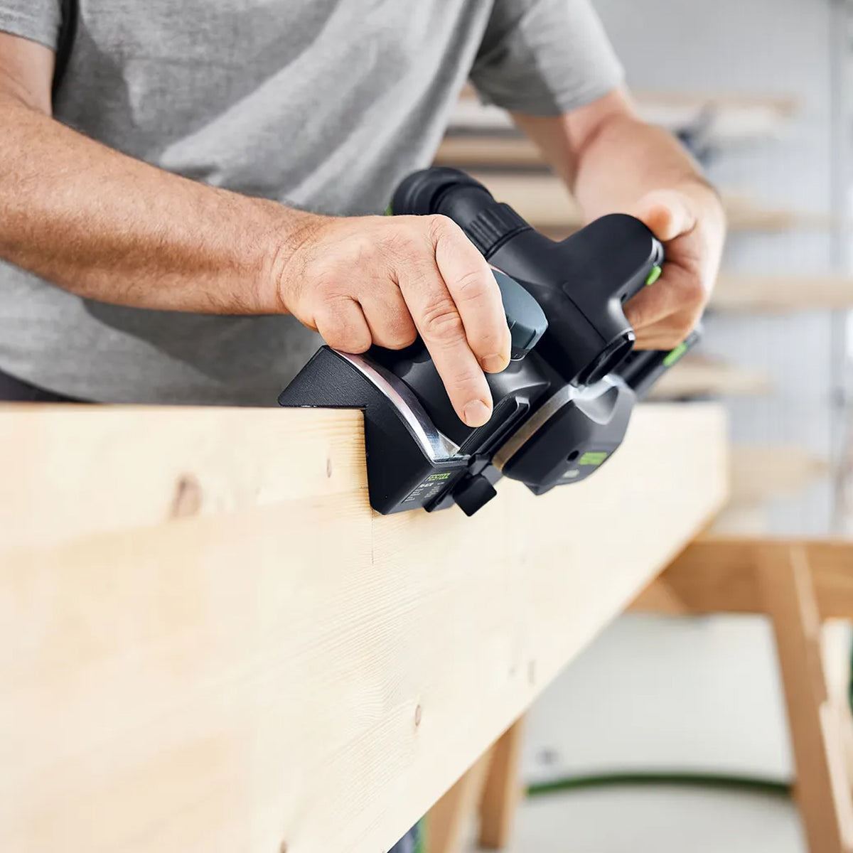 Festool HLC 82 EB-Basic 18V Brushless Planer 578000 with 1 x 8.0Ah Battery & Charger
