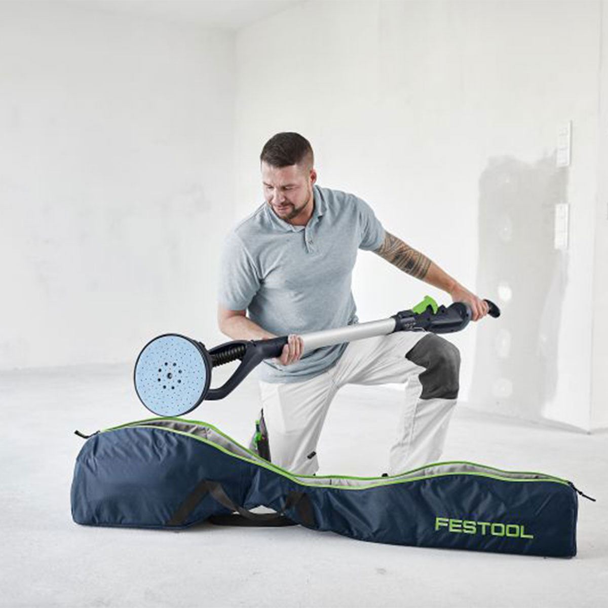 Festool PLANEX LHS 2-M 225 EQ 230V GB Brushless Long-Reach Sander With Carrying Bag - 577357 Item Condition Damaged Box