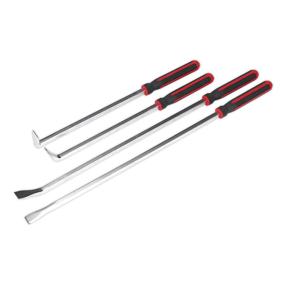 Sealey AK9100 Heavy-Duty Pry Bar Set 4pc with Hammer Cap