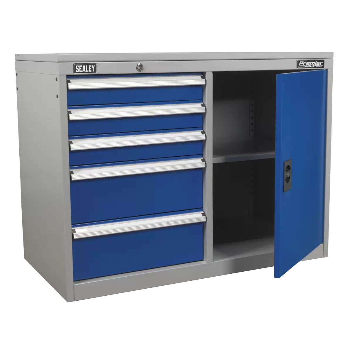 Sealey API1103B 5 Drawer & 1 Shelf Industrial Cabinet/Workstation