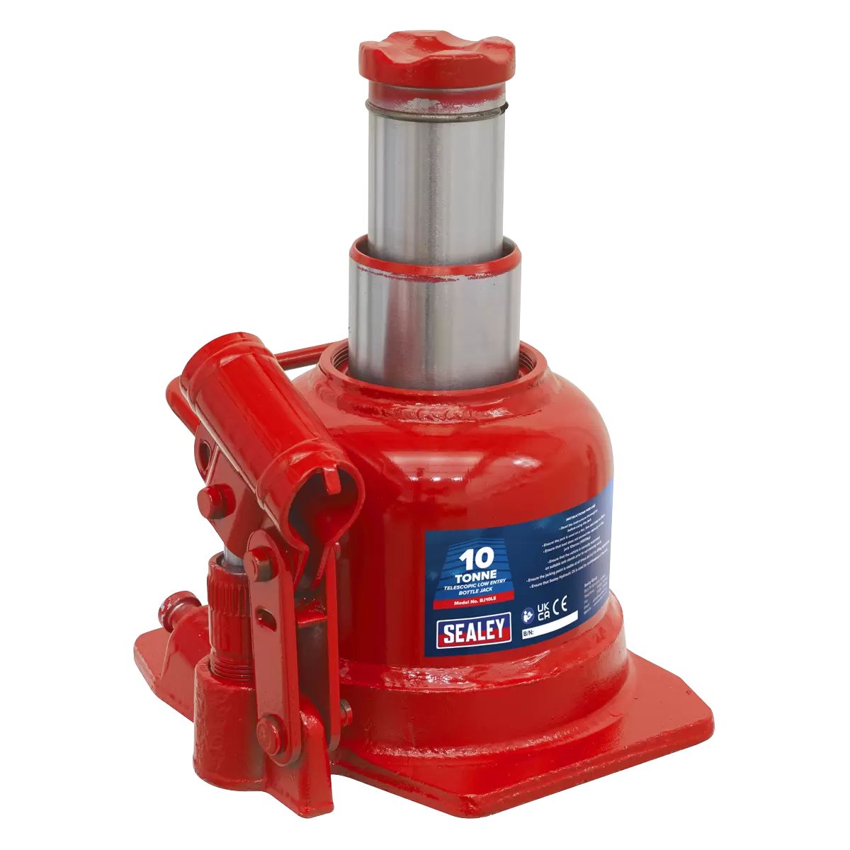 Sealey BJ10LE Bottle Jack 10tonne Low Entry Telescopic