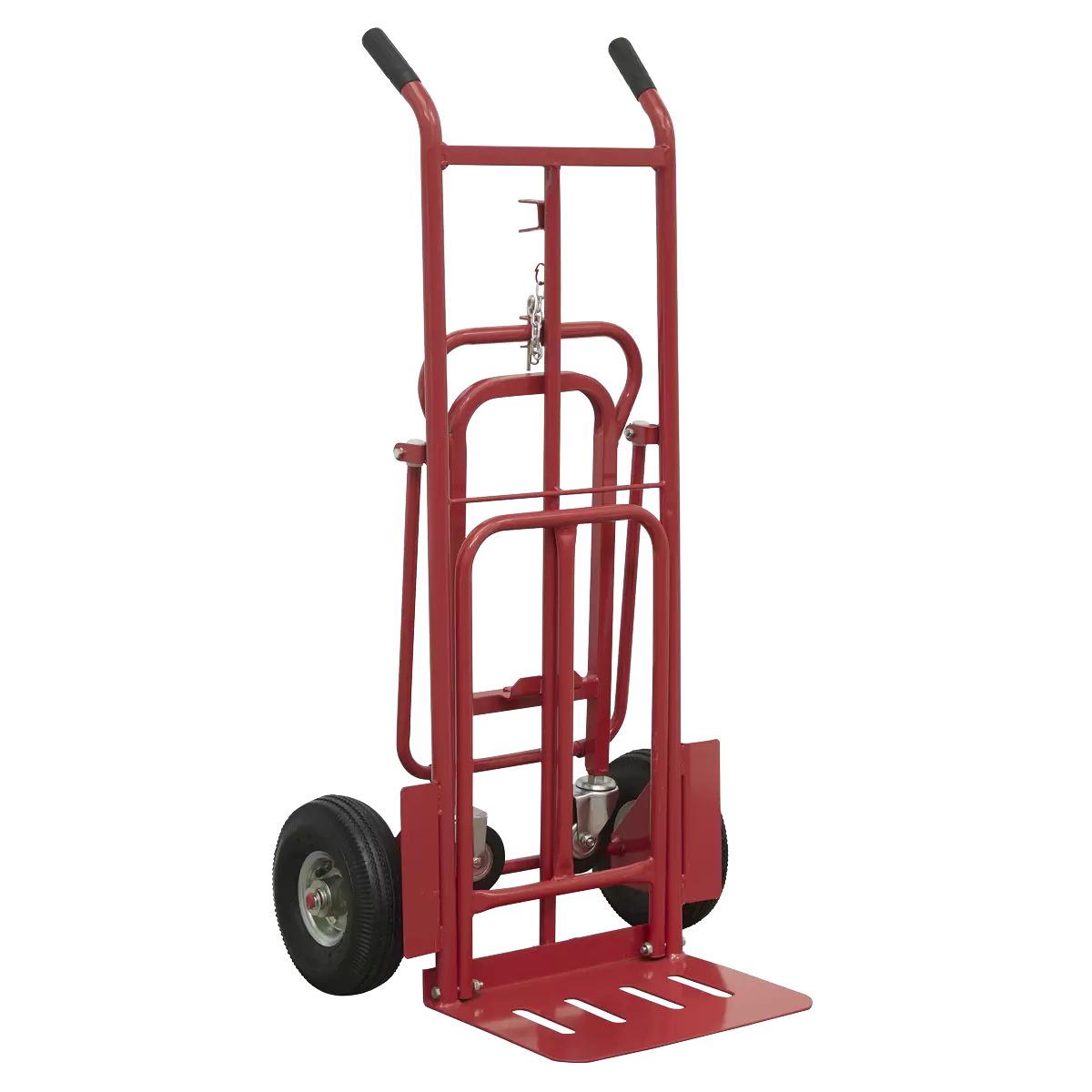 Sealey CST989 3-in-1 Sack Truck with Pneumatic Tyres 250kg Capacity