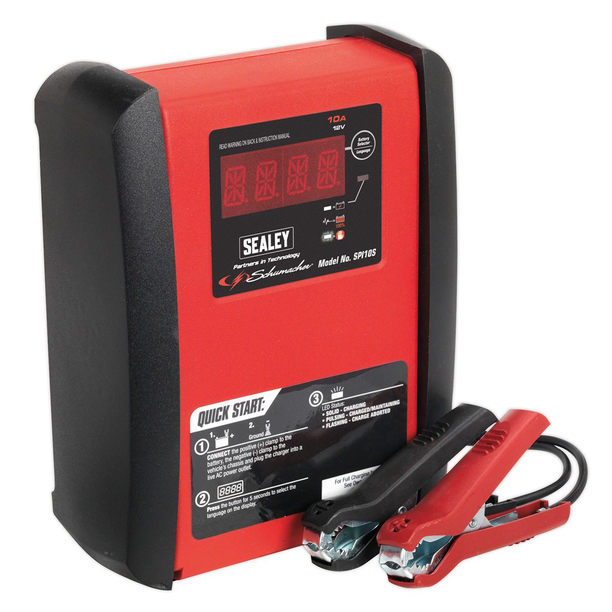 Sealey SPI10S 12V Intelligent Speed Charge Battery Charger