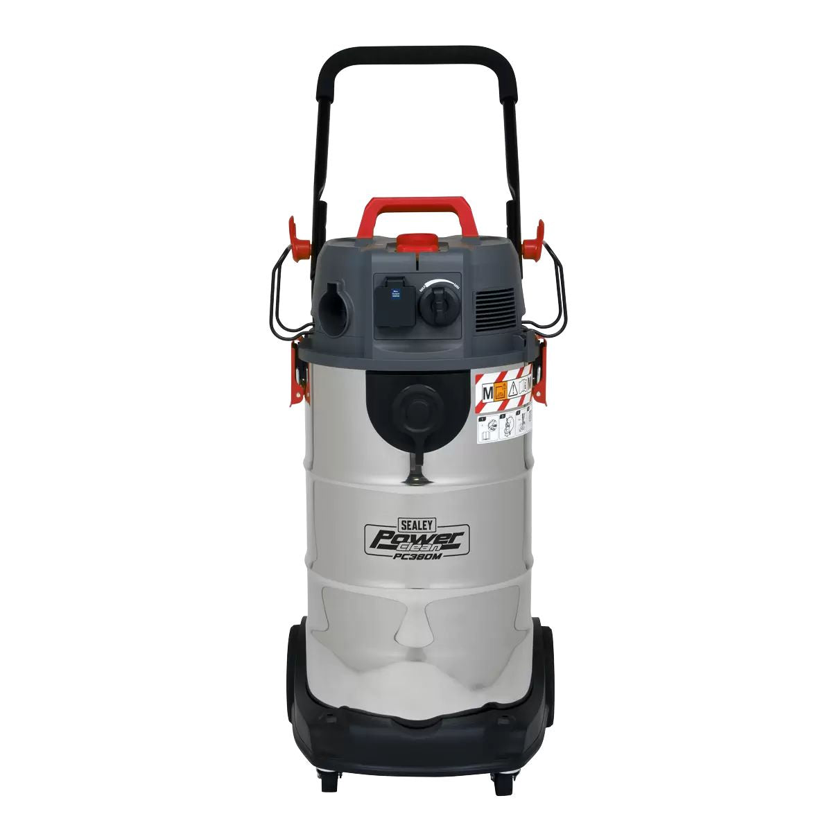 Sealey PC380M Vacuum Cleaner Wet/Dry 38L 1500W/230V Stainless Steel