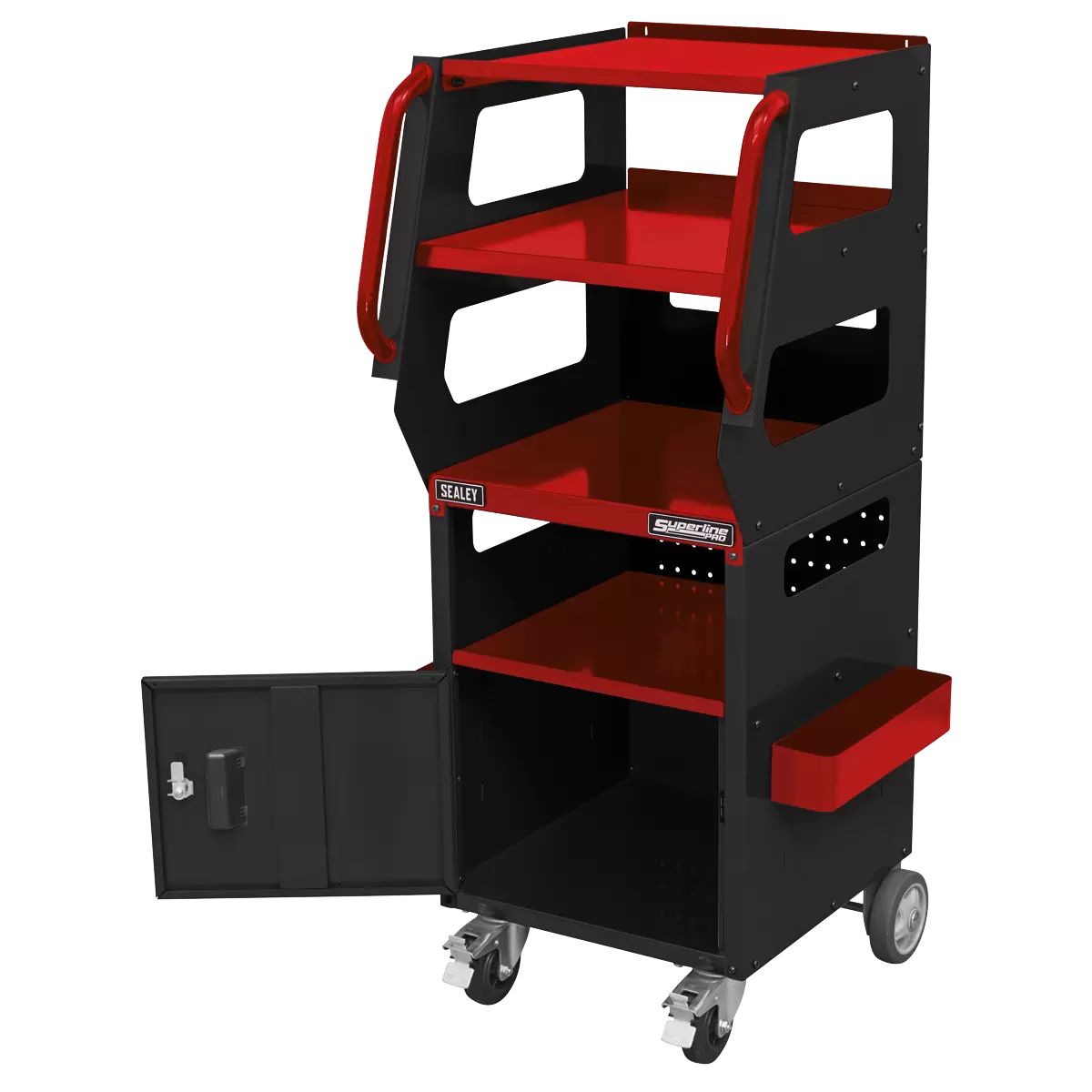 Sealey APDT435R 4-Level Multipurpose Trolley Versatile Tool for Diagnostics and Repairs