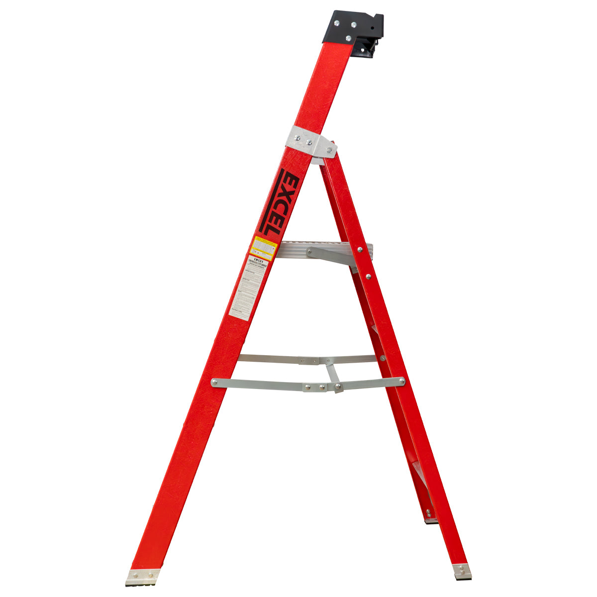 Excel Electricians Fibreglass Platform Step Ladder 4 Tread 1.57m EN131
