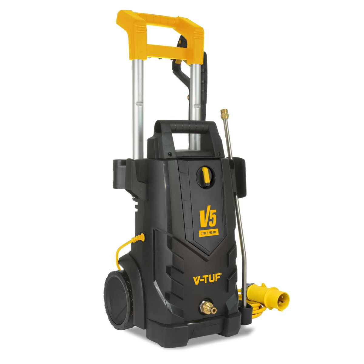 V-TUF V5110X2 High Performance Electric Pressure Washer 2200psi, 150 Bar, 6L/min for Powerful Cleaning