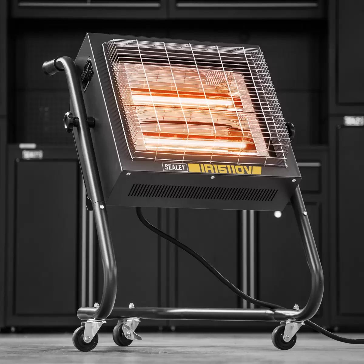 Sealey IR15110V 2.4kW Infrared Heater Adjustable, Portable & Safe Heating with 7-Day Timer 110V