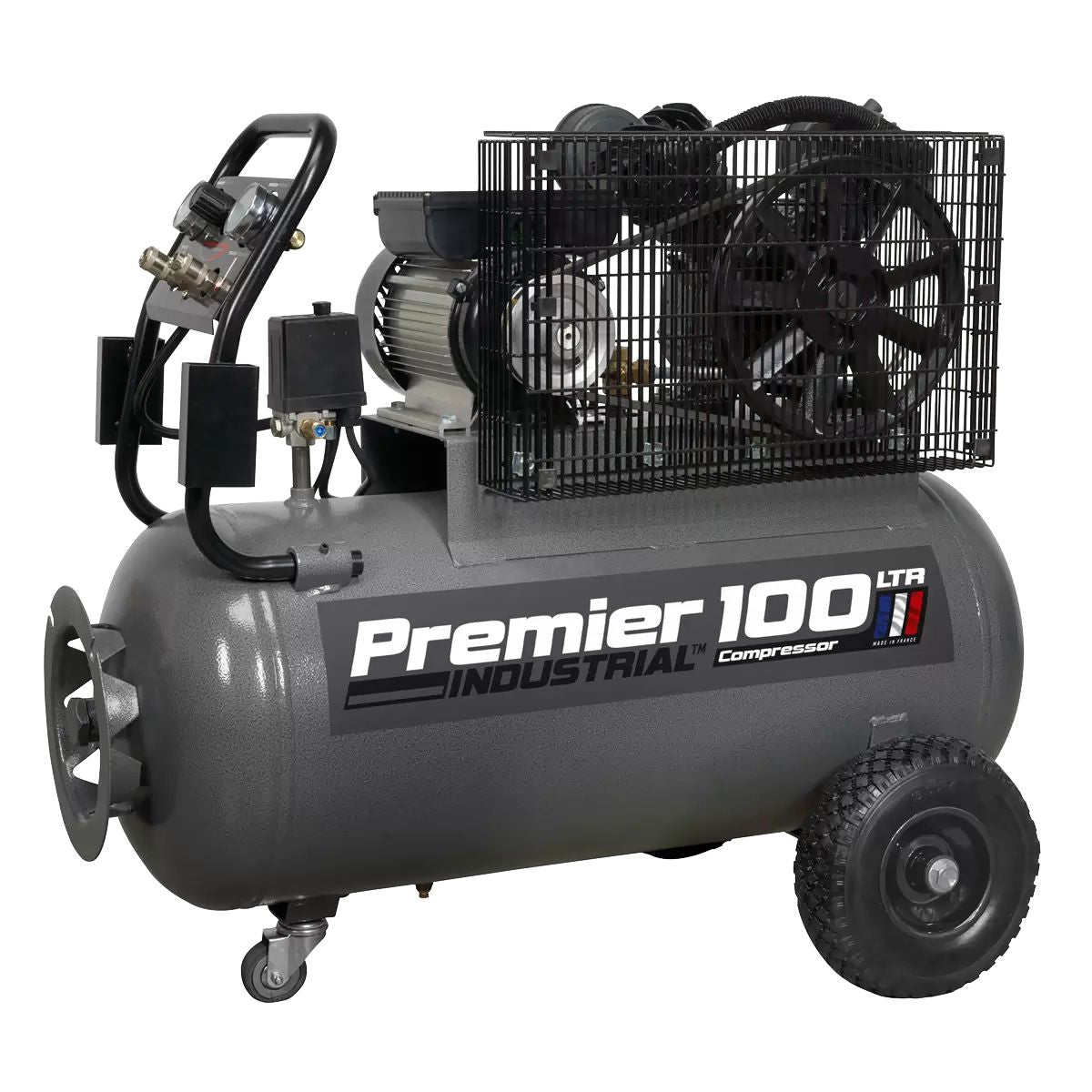 Sealey SAC3103B 100L Belt Drive Air Compressor with Front Control Panel 230V/16A