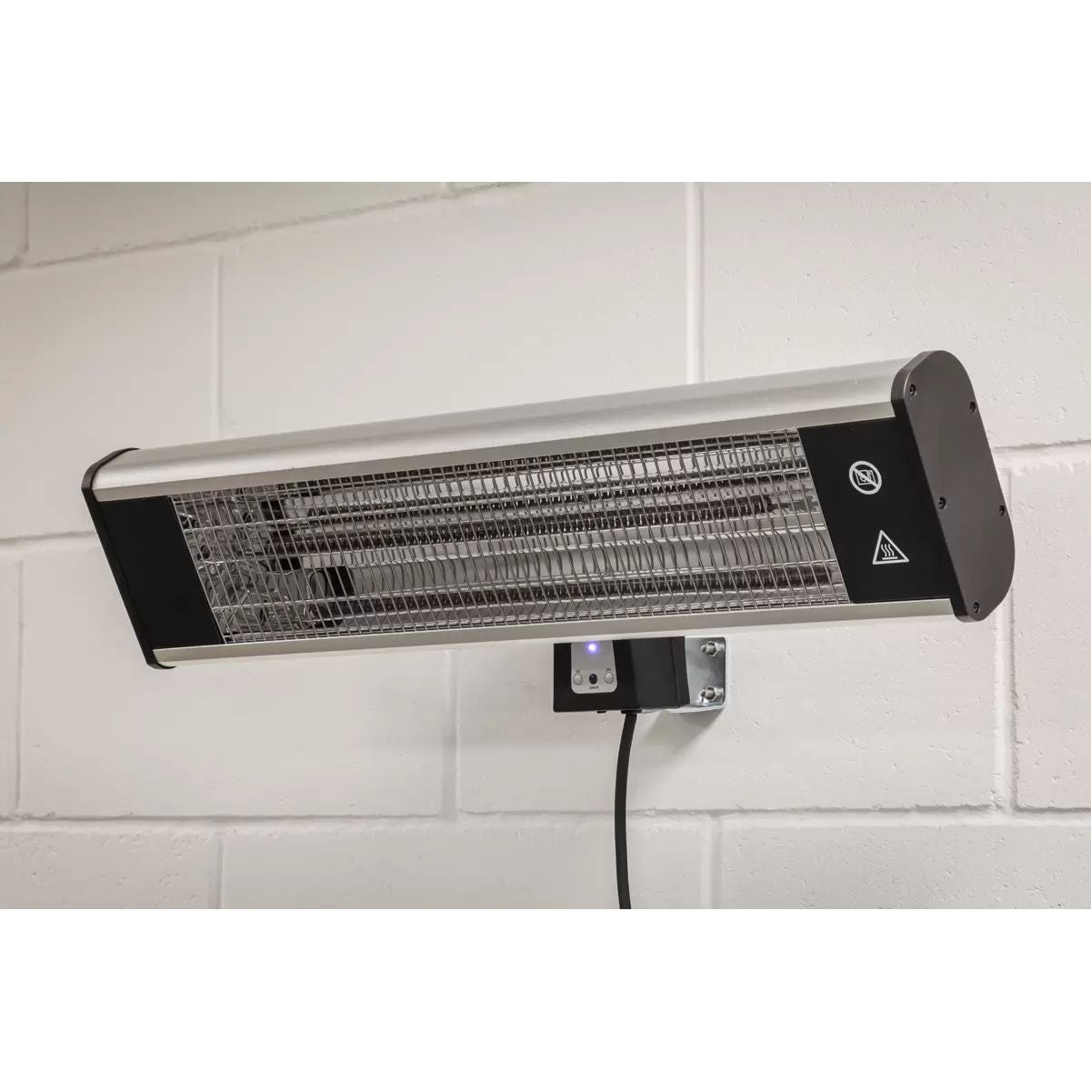 Sealey IWMH1809R High Efficiency Carbon Fibre Wall Mounting Infrared Heater for Outdoor Use 230V/1800W