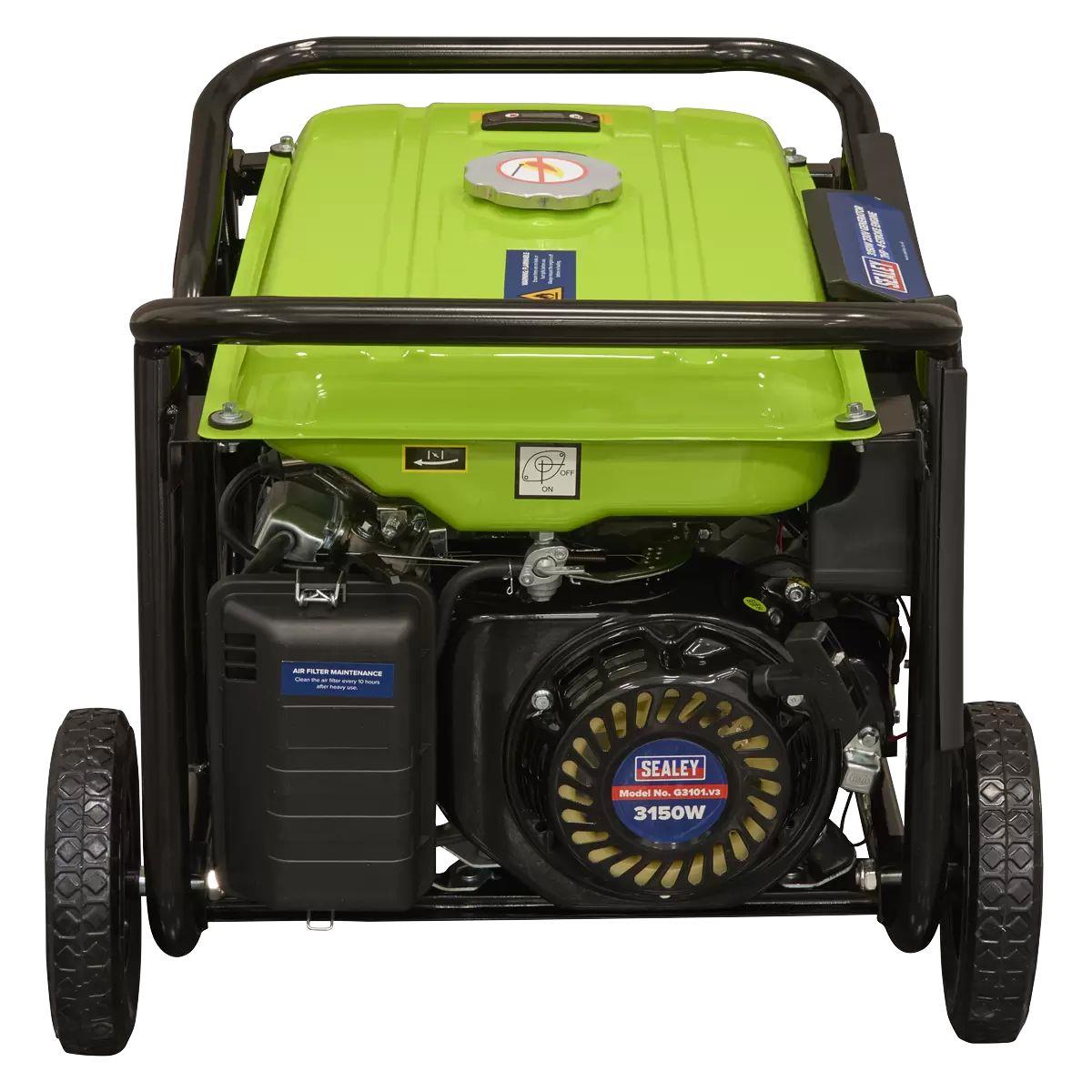 Sealey G3101 3100W Generator 4-Stroke Engine 230V