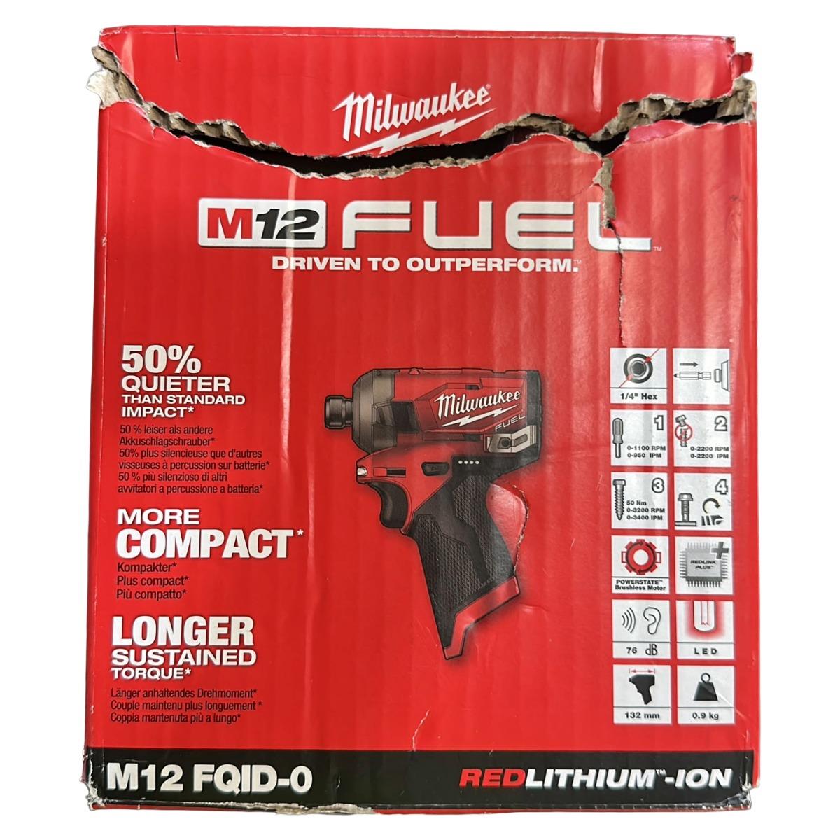 Milwaukee M12FQID-0 12V Fuel Surge 1/4