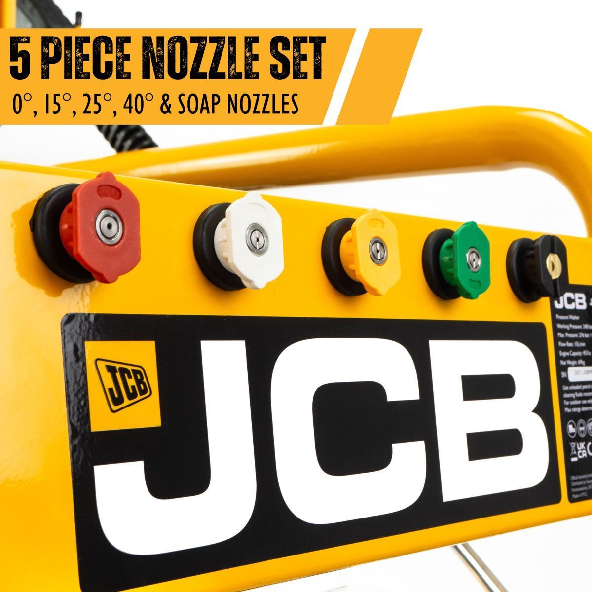 JCB PW15040P Petrol Pressure Washer 4000psi / 276BAR, Annovi Reverberi Triplex AR pump, 15L/min Flow Rate