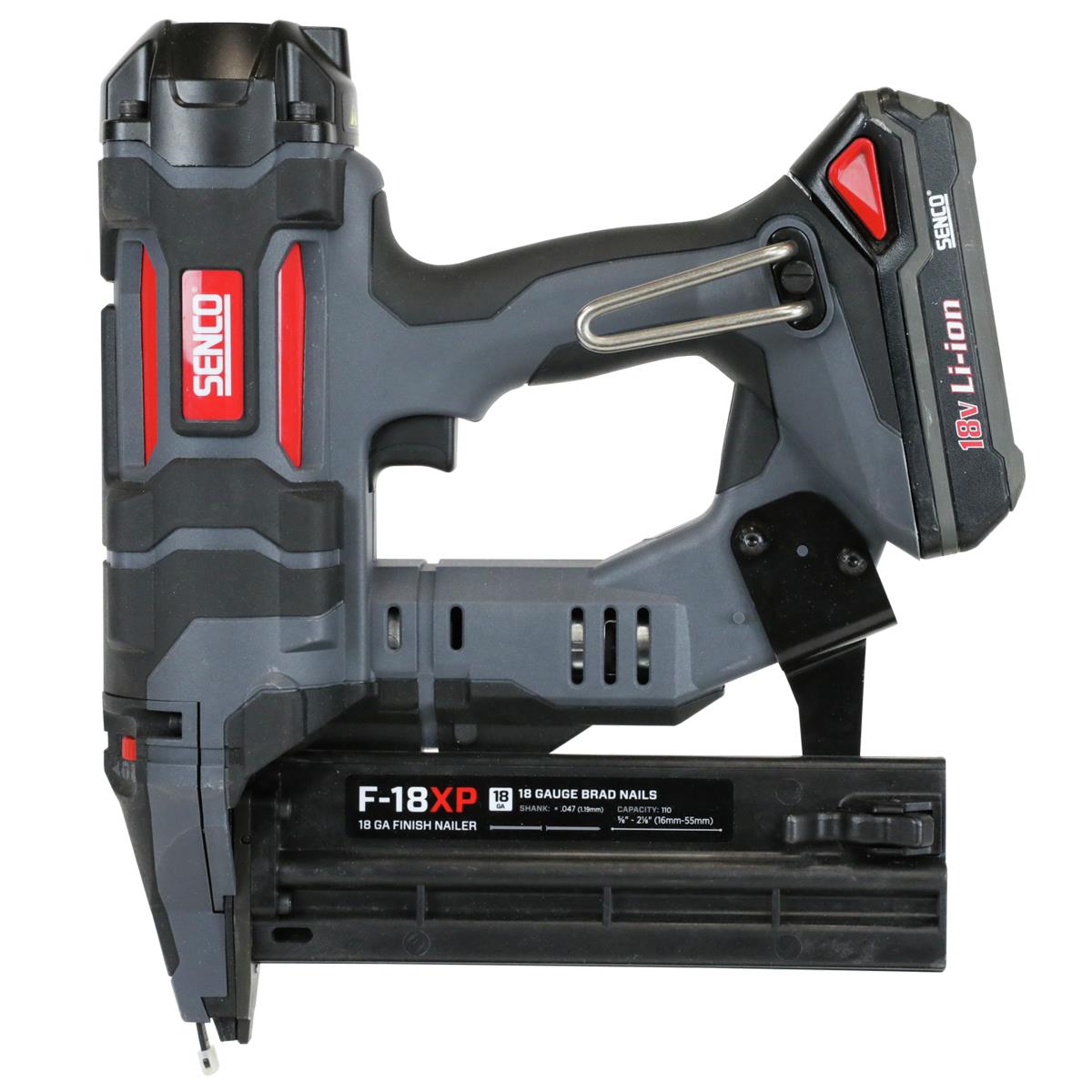 Senco 10M7001N 18V F-18XP Fusion 18G Brad Nailer with 1 x 1.5Ah Battery, Charger & Case