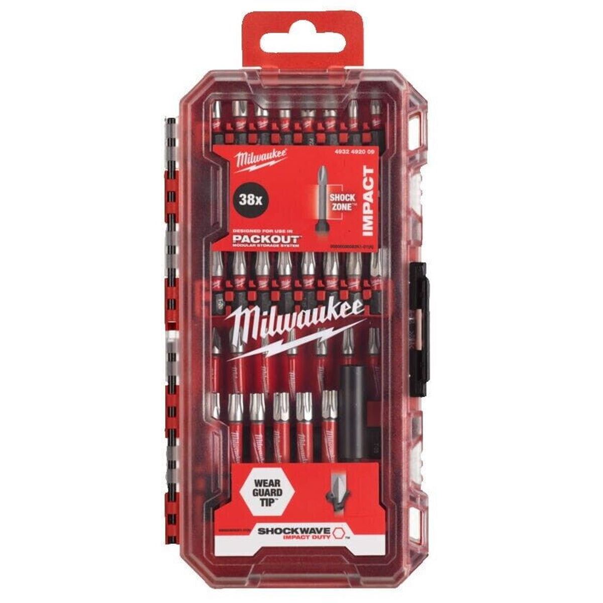 Milwaukee Shockwave Impact Duty Bit Set 38 Piece 4932492009