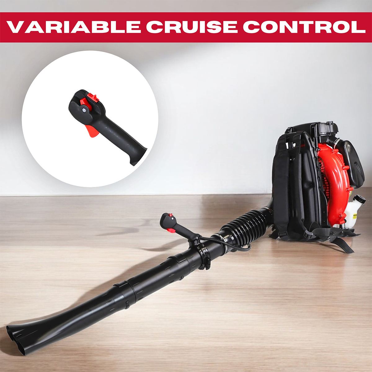 Excel 75.6cc 2-Stroke Backpack Petrol Leaf Blower