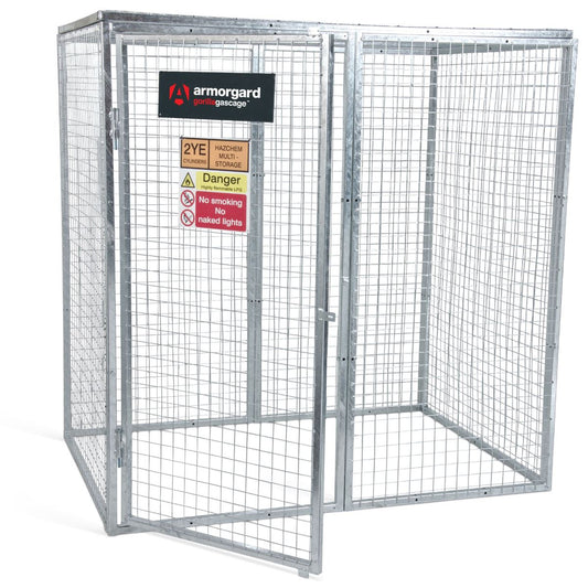 Armorgard GGC8 Gorilla Gas Cage 1812mm x 1266mm x 1831mm Heavy-Duty Secure Storage for Gas Cylinders