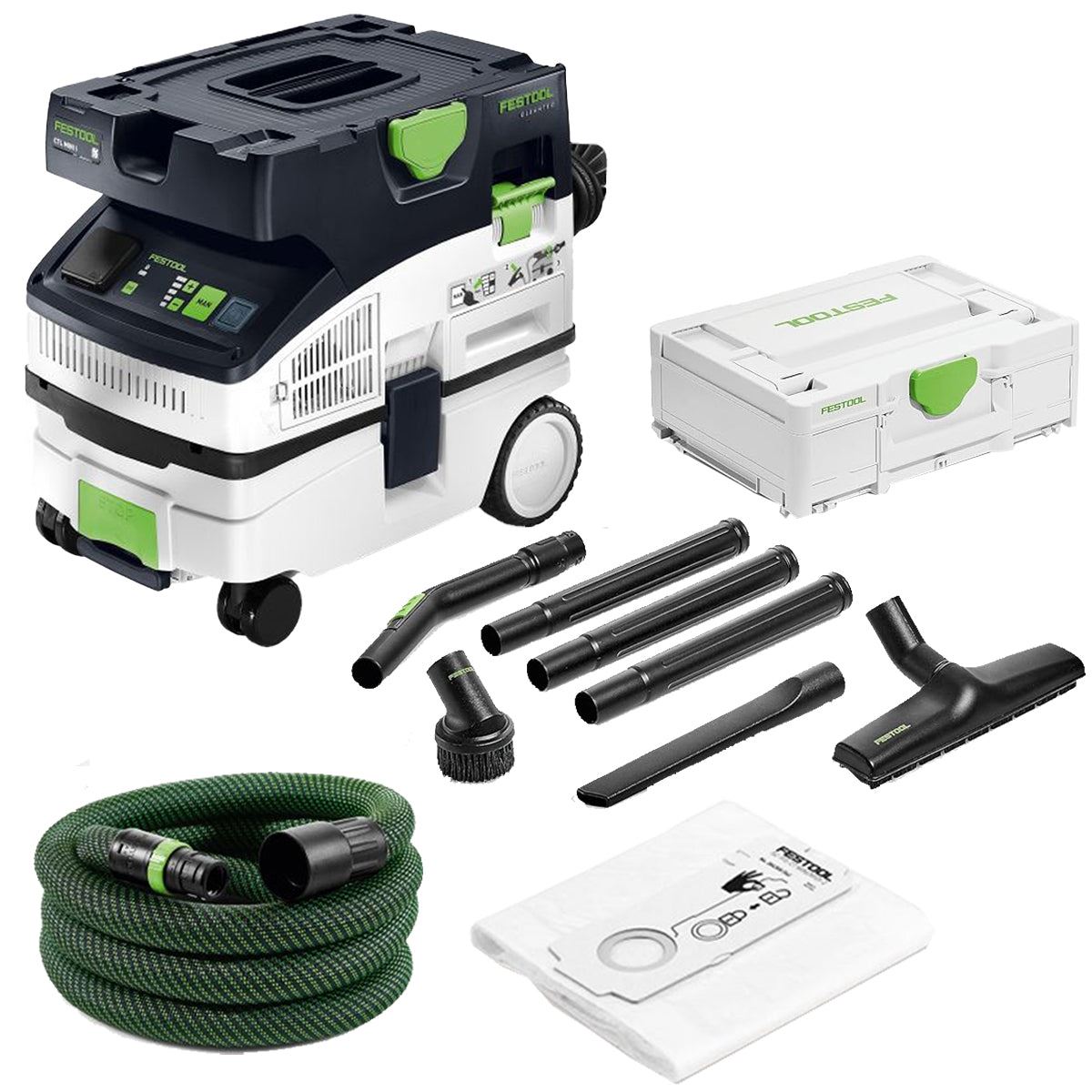 Festool CTL MINI I 110V GB Mobile Dust Extractor CLEANTEC - 578314 With Compact Cleaning Set 577257