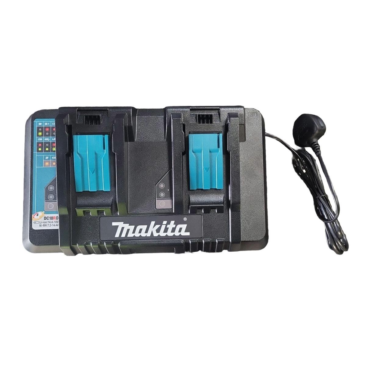 Makita DC18RD/2 14.4 - 18V LXT Li-ion Twin Port Battery Charger 240V Item Condition Seller Refurbished