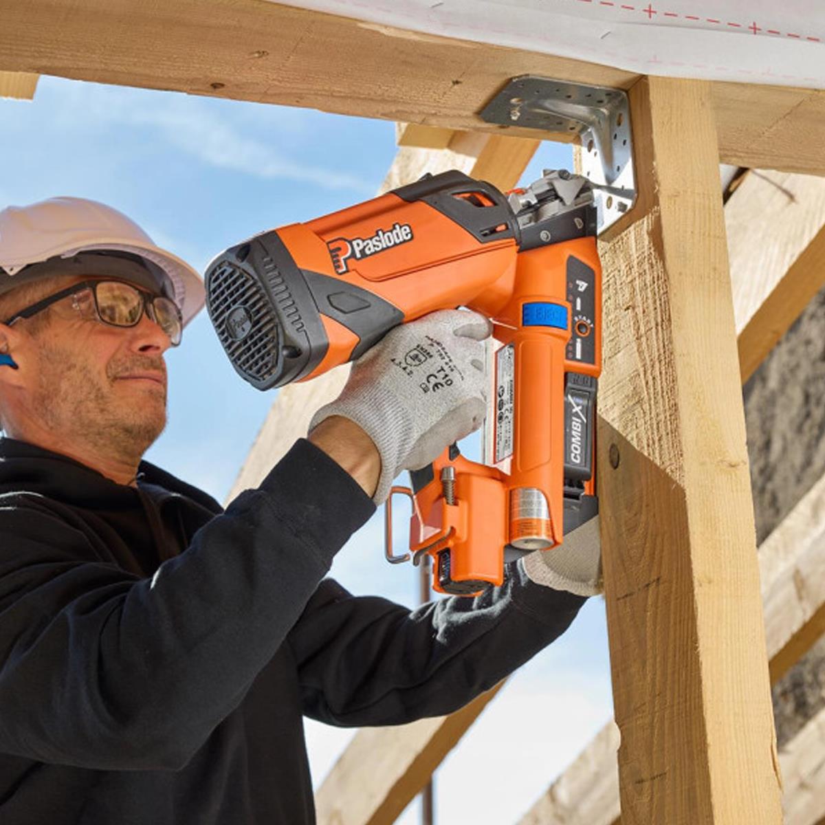 Paslode 014012 Combi Xi 2-In-1 Wood & Metal First-Fix Framing Nailer with 1 x 2.1Ah Battery, Charger & Case