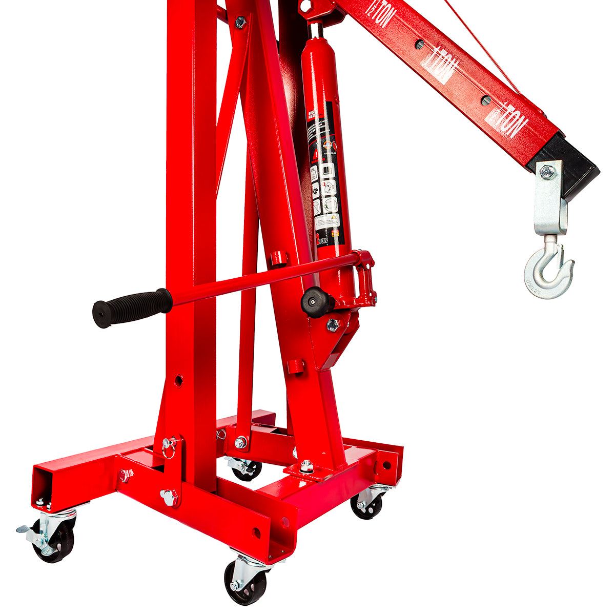 Big Red Torin 2-Ton Hydraulic Folding Engine Crane, Lifting Range 25-2240 mm