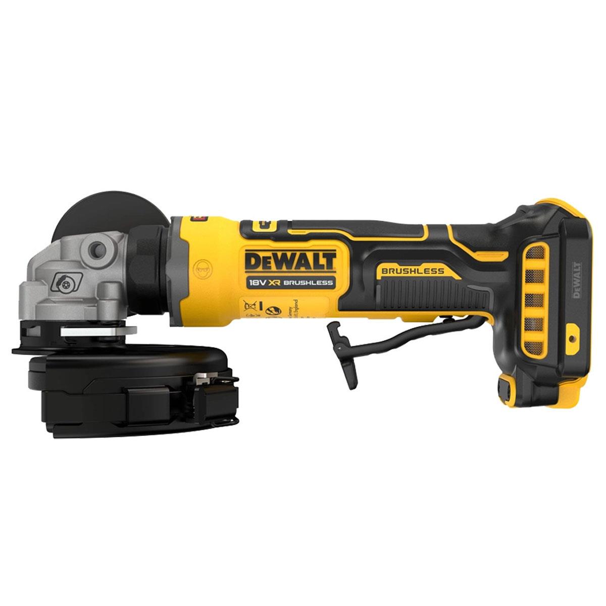 Dewalt DCG404N-XJ 18V XR Brushless Angle Grinder With 1 x 4.0Ah Battery & Charger