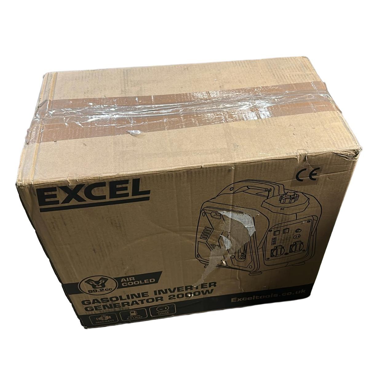 Excel Petrol Inverter Generator 4-Stroke Engine - 2000W Power Output, 99CC for Reliable Outdoor use Item Condition Box Opened Never Used